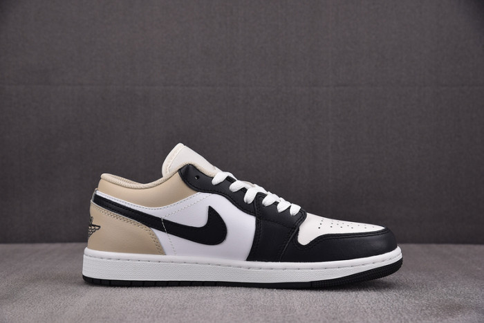 Air Jordan 1 Low "Black Toe" Tan 553558-153