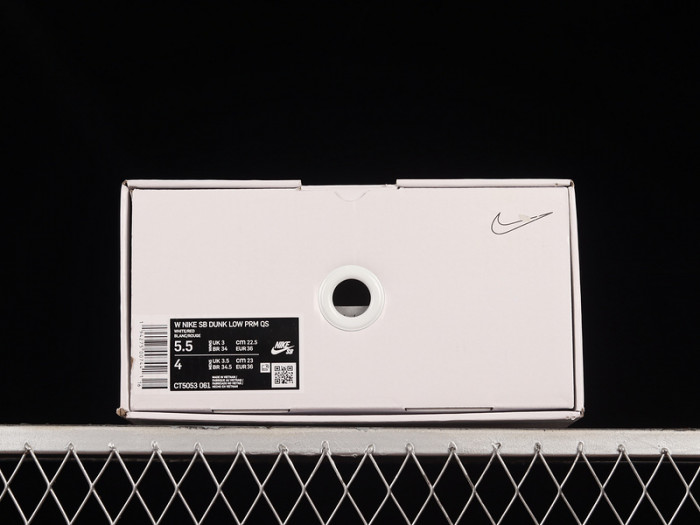 nike sb dunk low white rose red gum ct5053-061