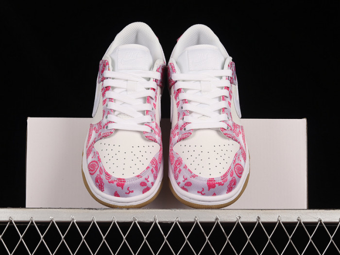 nike sb dunk low white rose red gum ct5053-061