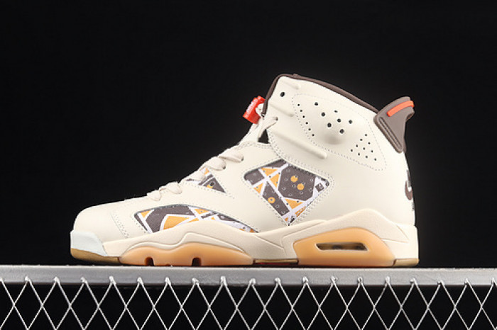 air jordan 6 retro quai54 sail brown cz4152-100