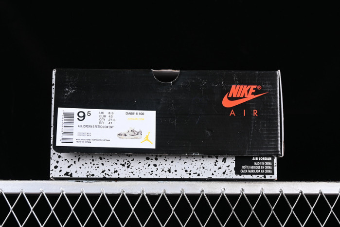 air jordan 5 low expression coconut milk/black-white da8016-100