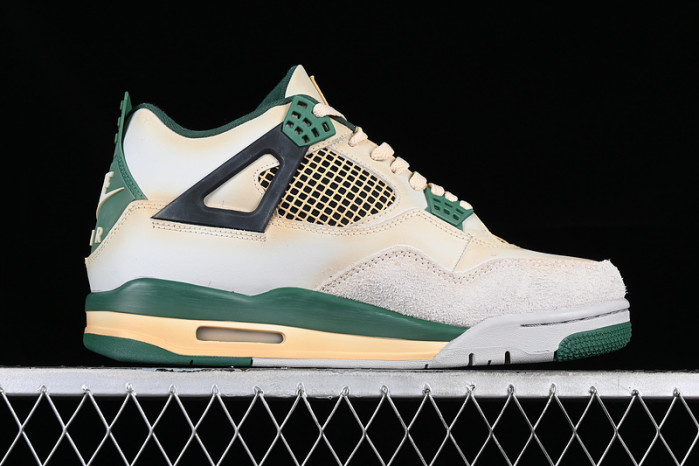 jordan air jordan 4 retro white/grey/green/yellow dc7770-106
