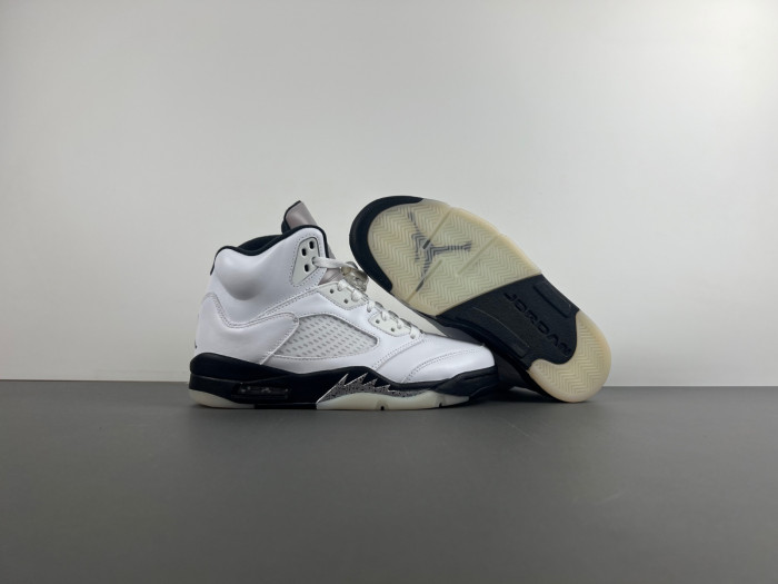 air jordan 5 "white/black" dd0587-110