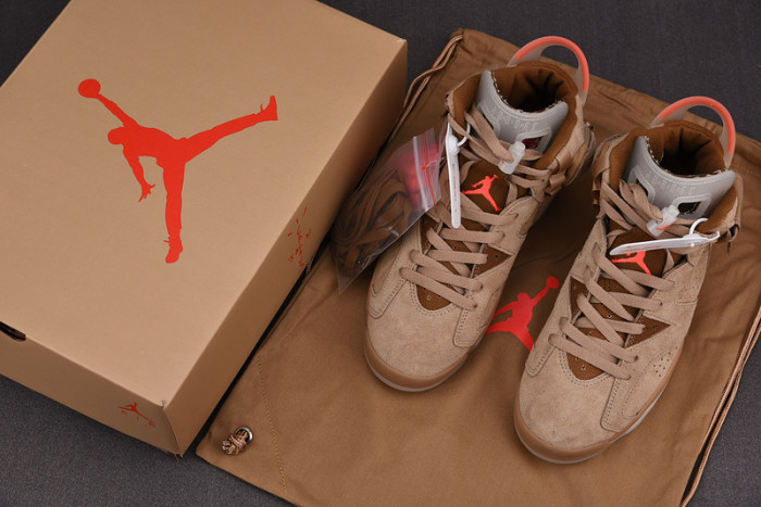 travis scott x air jordan 6 “british khaki” dh0690-200
