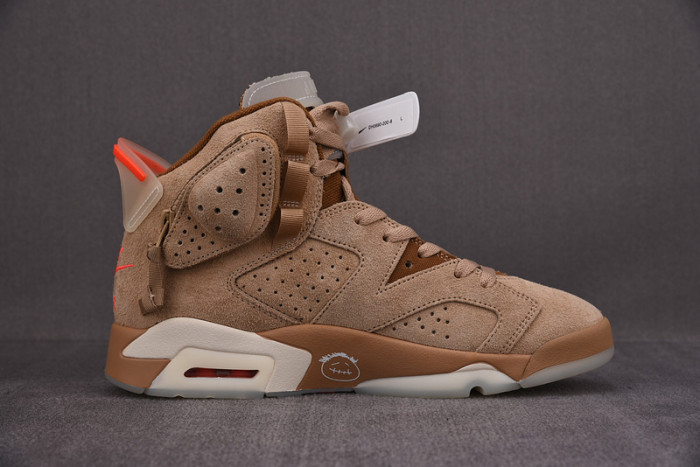 travis scott x air jordan 6 “british khaki” dh0690-200