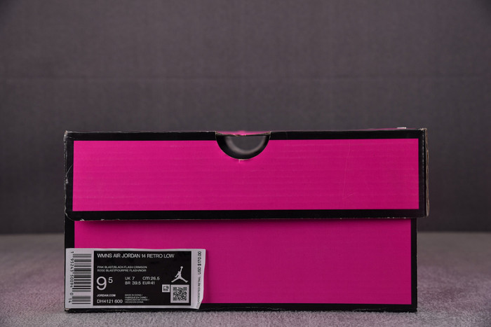 jordan 14 retro low shocking pink (w) dh4121-600