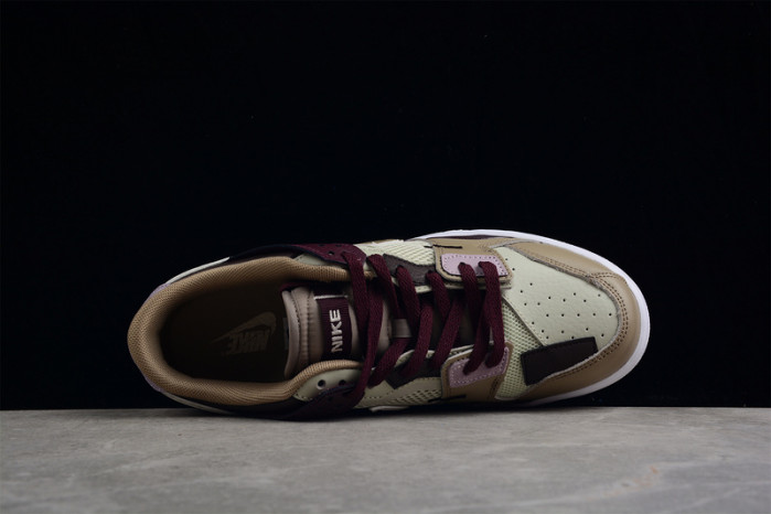 nike dunk low scrap latte dh7450-100