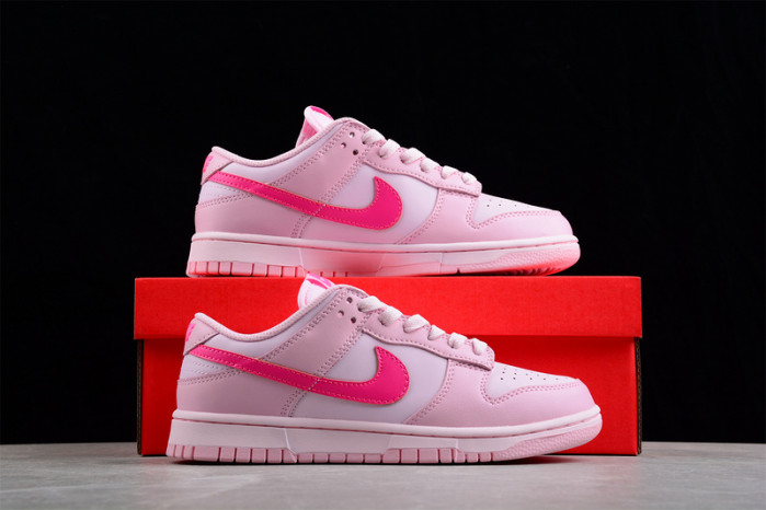 nike dunk low triple pink - dh9756-600