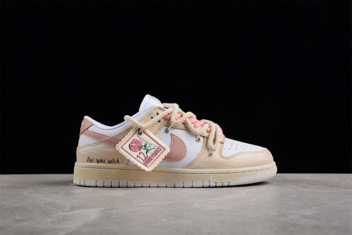 nike dunk low white pink dh9765-100