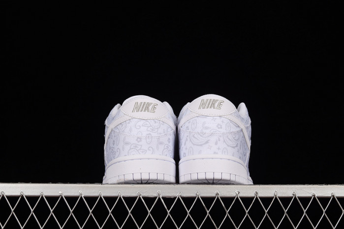 nike dunk low white paisley - dj9955-100