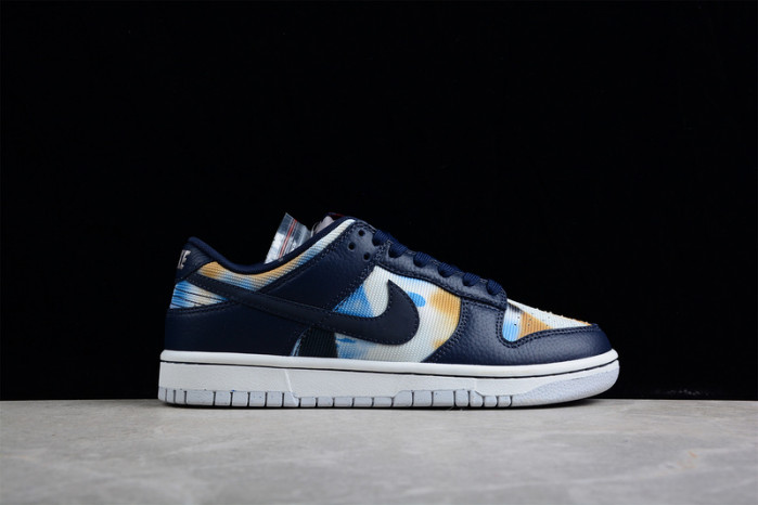 nike dunk low graffiti navy - dm0108-400