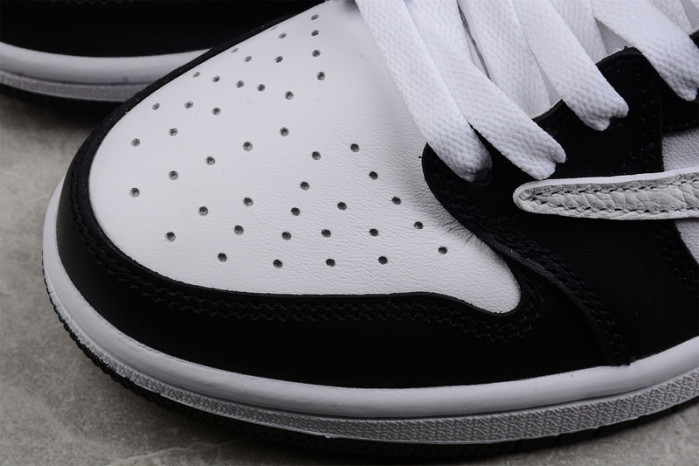 travis scott x air jordan 1 low og black white dm7866 -010