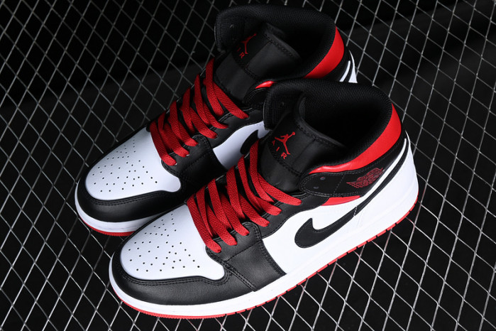 air jordan 1 mid gym red black toe - dq8426-106