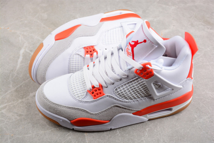 air jordan 4 white and orange dr5415-108