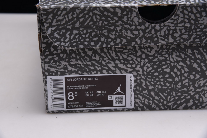 air jordan 3 “cool grey” ct8532-012