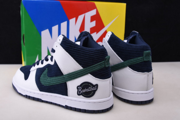 nike dunk high sports specialties white navy dh0953 400