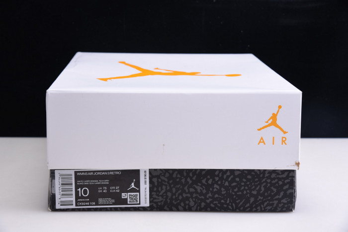 air jordan 3 laser orange wmns ck9246-108