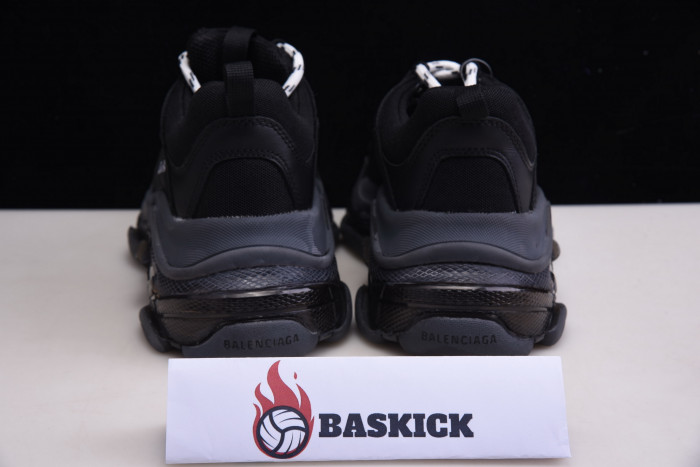 bl triple s trainers black sneakers h903p8082
