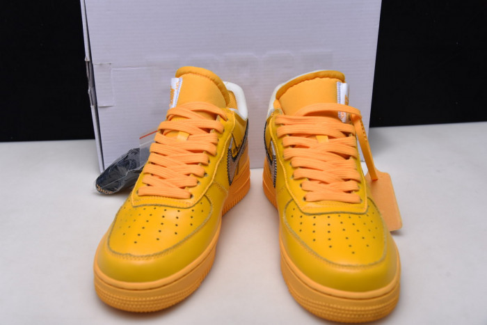 ofw x nike air force 1 low “university gold” dd1876-700
