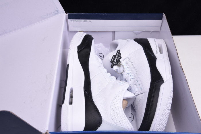 fragment air jordan 3 white black da3595-100