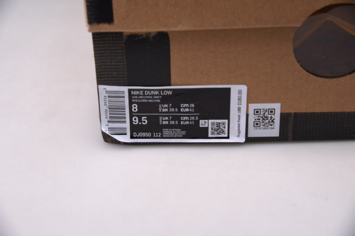 nike dunk low ofw lot 18 dj0950-112