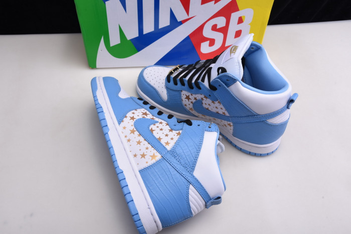 nike dunk high pro sb blue stars 307385-141