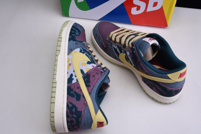 nike dunk low lemon wash multi-color cz9747-900