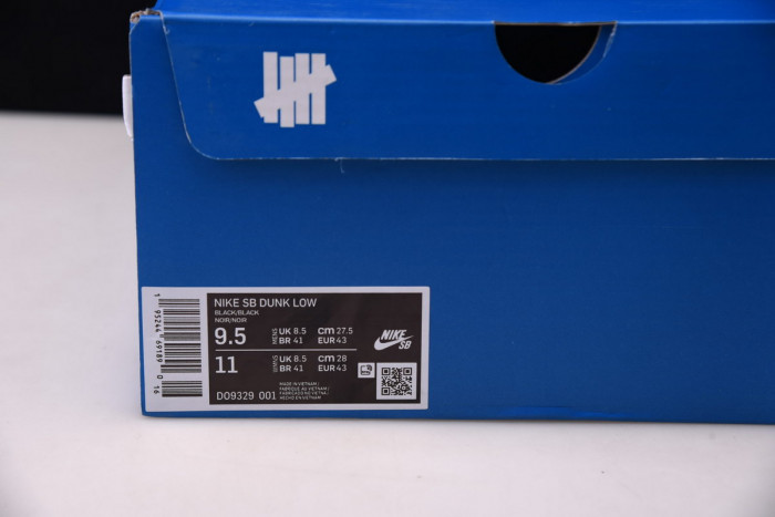 undefeated x nike dunk low do9329-001