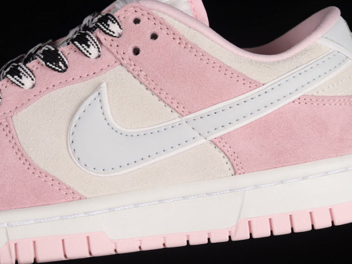 nike dunk low pink foam/pure platinum-phantom dv3054-600