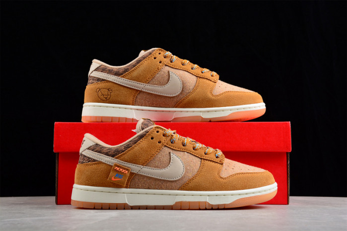 nike sb dunk low wheat brown white dz5350-288