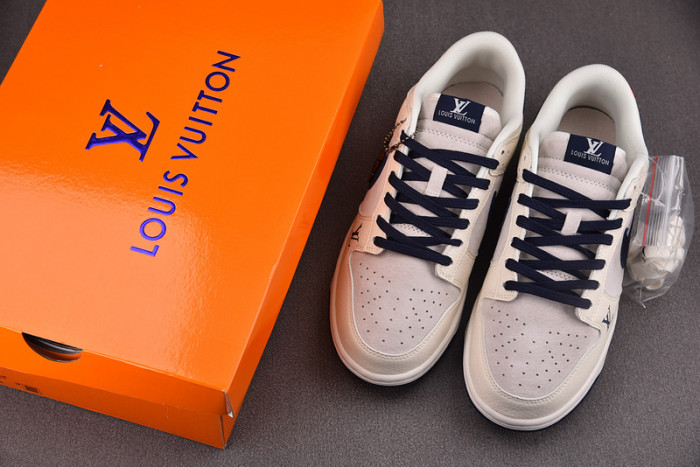 lv x nike sb dunk low wheat off white brown fc1688-148