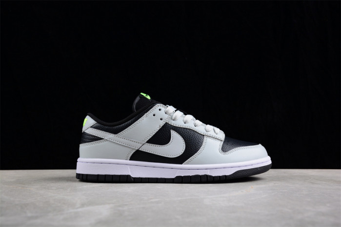 nike dunk low grey panda volt - fd9756-001