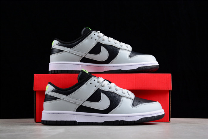 nike dunk low grey panda volt - fd9756-001