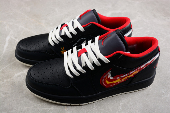 air jordan 1 low just skate black - fj7073-010