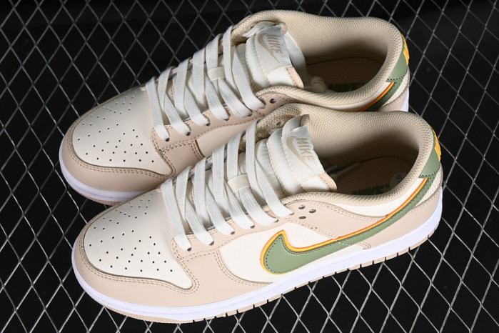 nike dunk low "pale ivory/oil green" fq6869-131