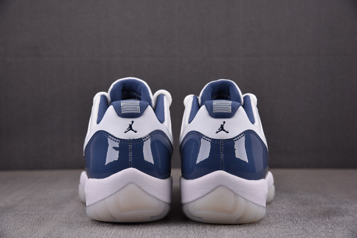 air jordan 11 low retro white midnight navy | fv5104-104