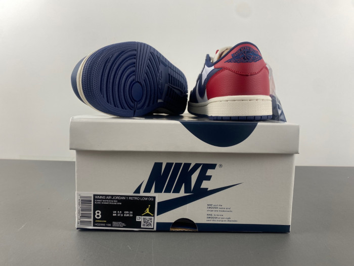 JORDAN 1 RETRO LOW OG HOWARD UNIVERSITY HQ2993-100