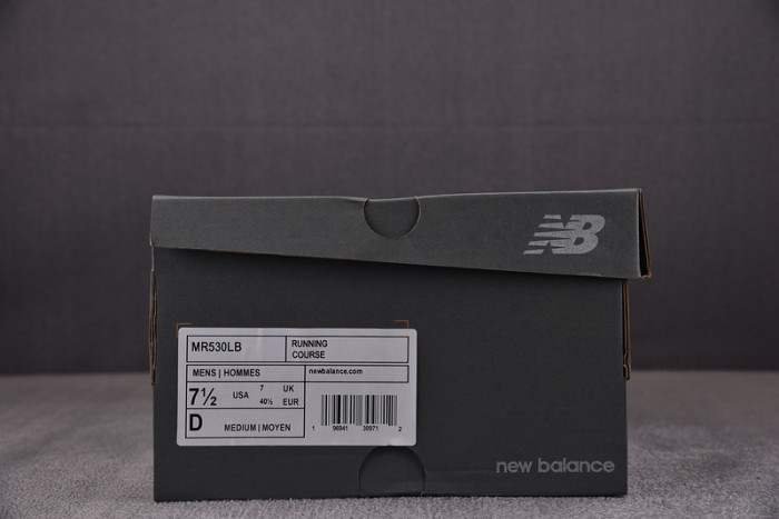 new balance 530 white silver metallic black mr530lb