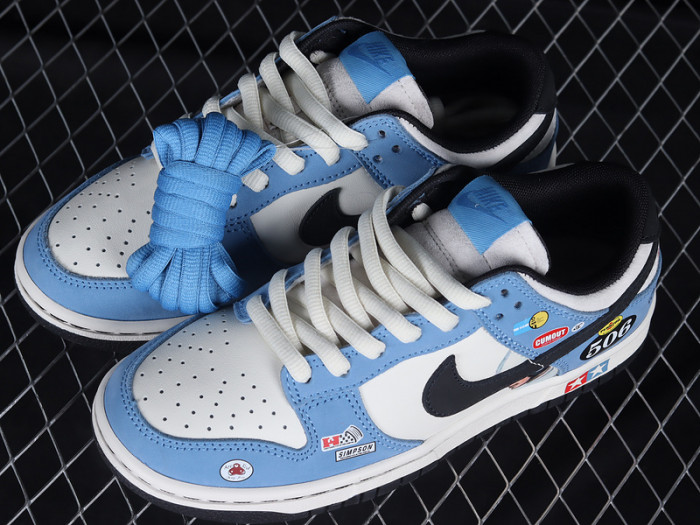 nike sb dunk low racing buggt sand scorchrc university blue black tg1391-506